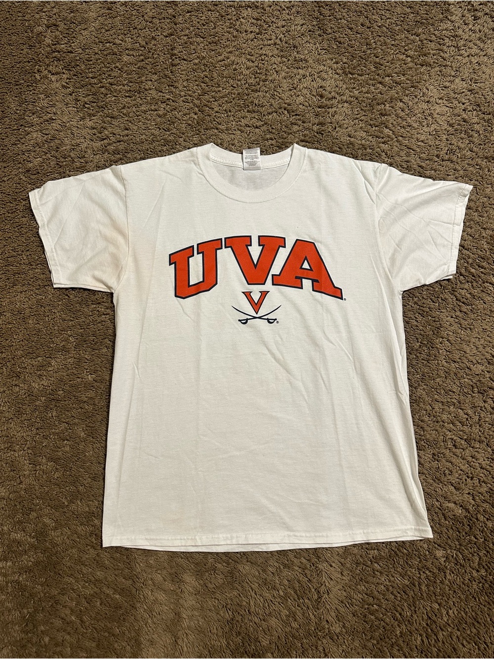 Vintage Virginia University “triple white” shirt 90s size large